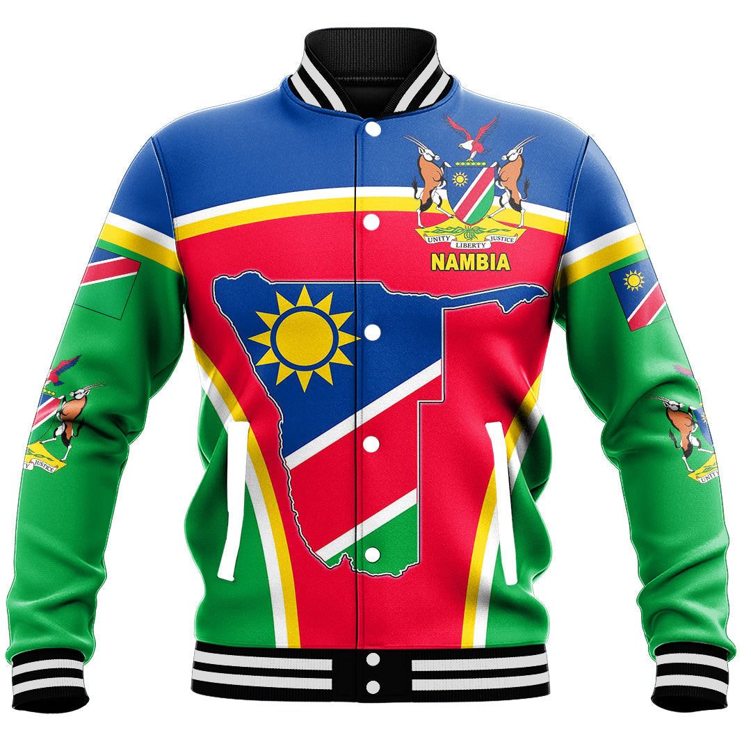 Africa Jacket - Namibia Active Flag Baseball Jacket