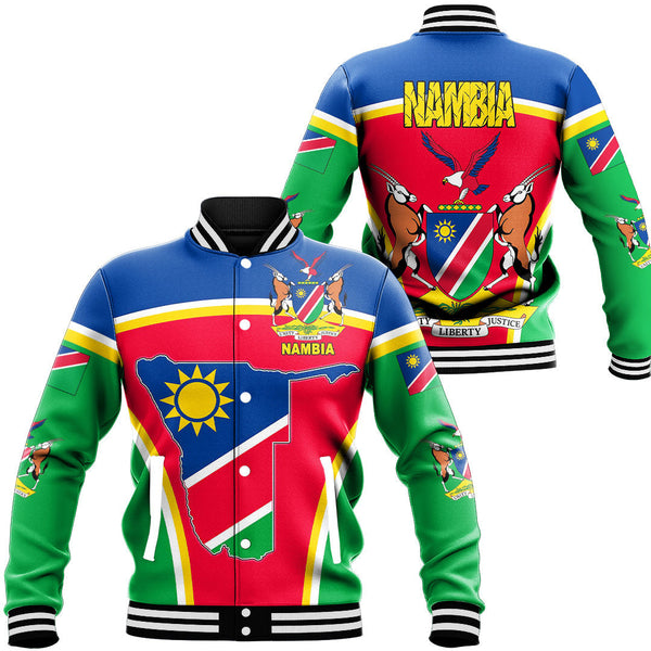 Africa Jacket - Namibia Active Flag Baseball Jacket