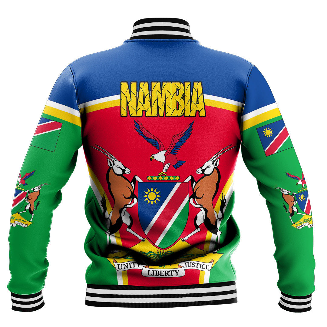 Africa Jacket - Namibia Active Flag Baseball Jacket