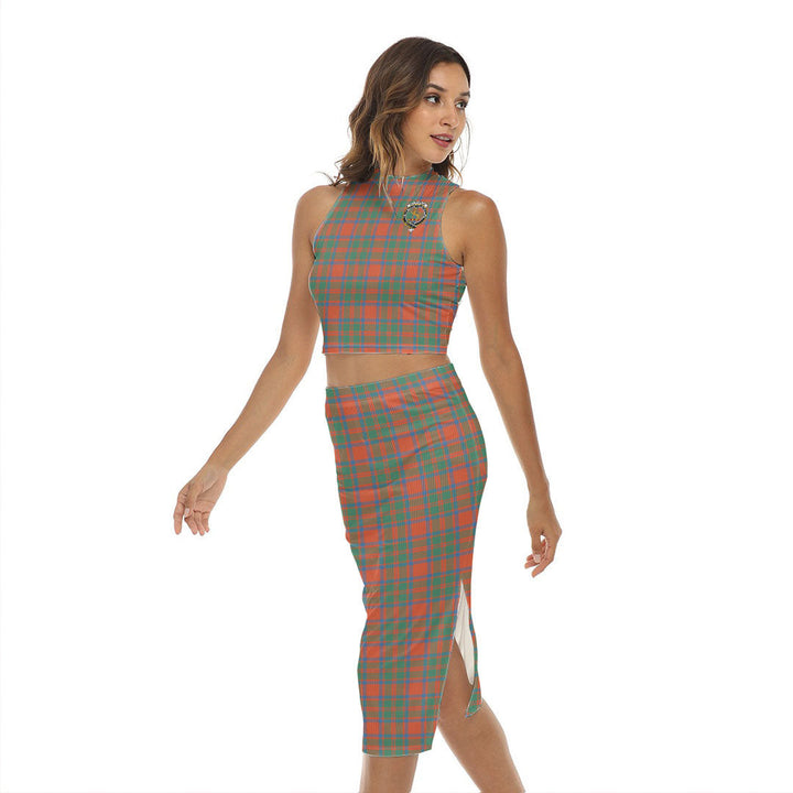 MacKintosh Ancient Tartan Crest Tank Top & Split High Skirt Set