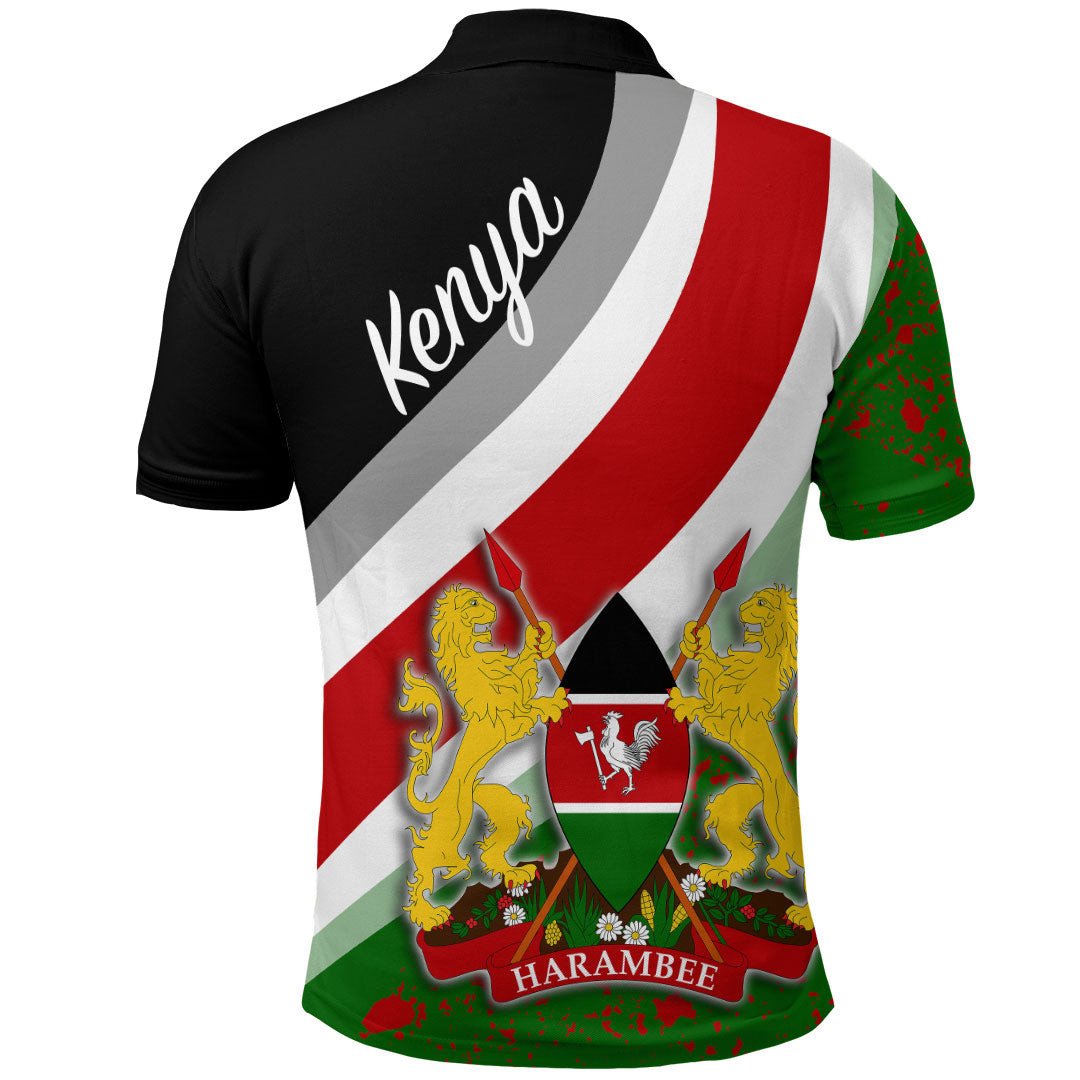 Kenya Special Flag Polo Shirt