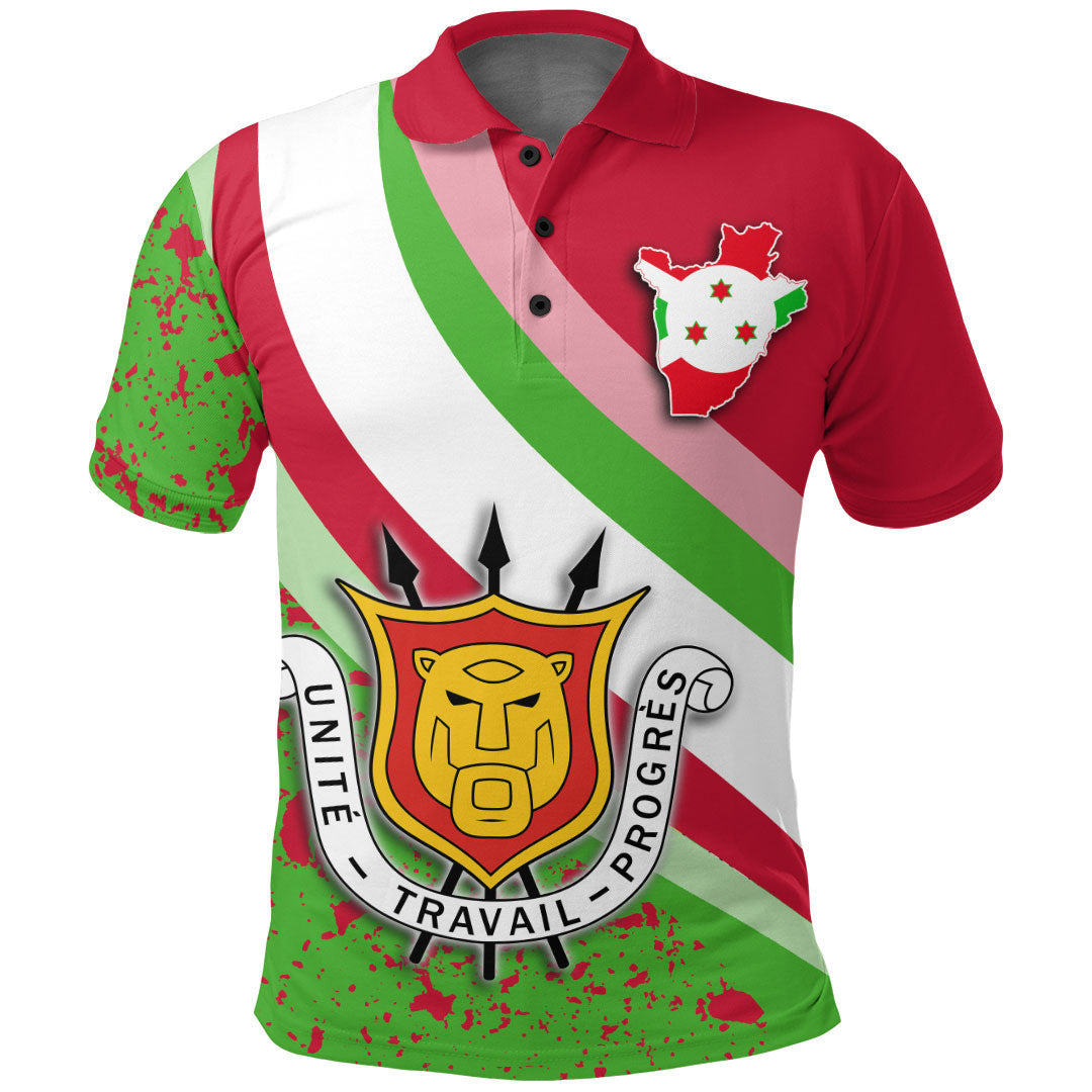 Burundi Special Flag Polo Shirt