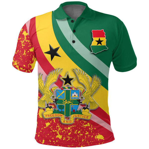 Ghana Special Flag Polo Shirt