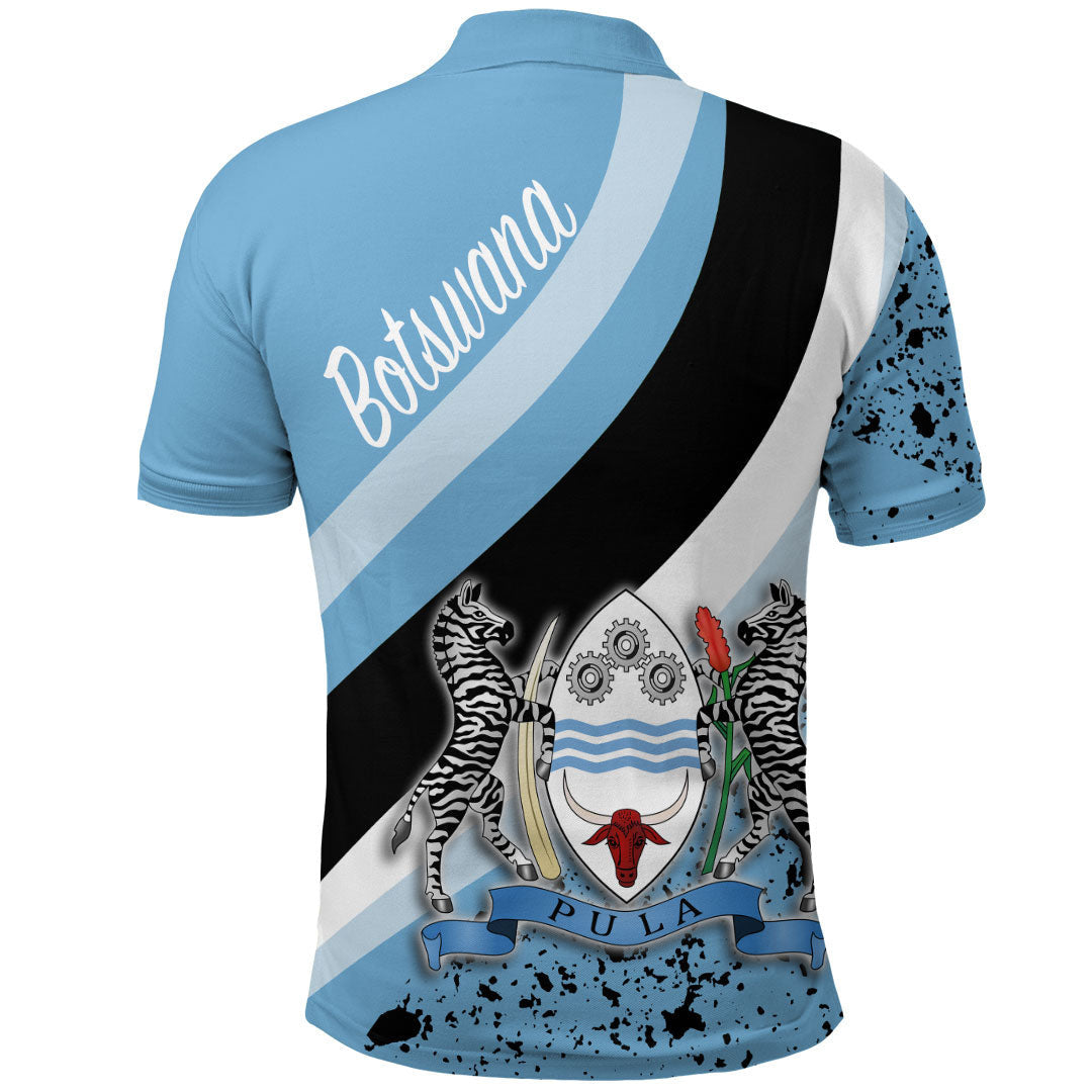 Botswana Special Flag Polo Shirt