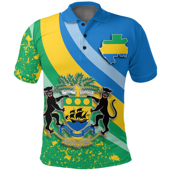 Gabon Special Flag Polo Shirt