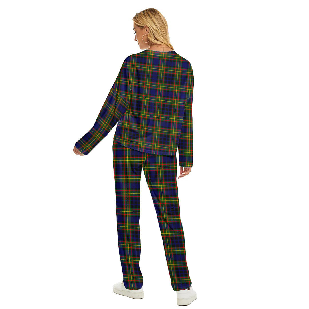 Clelland Modern Tartan Plaid Women's Pajama Suit