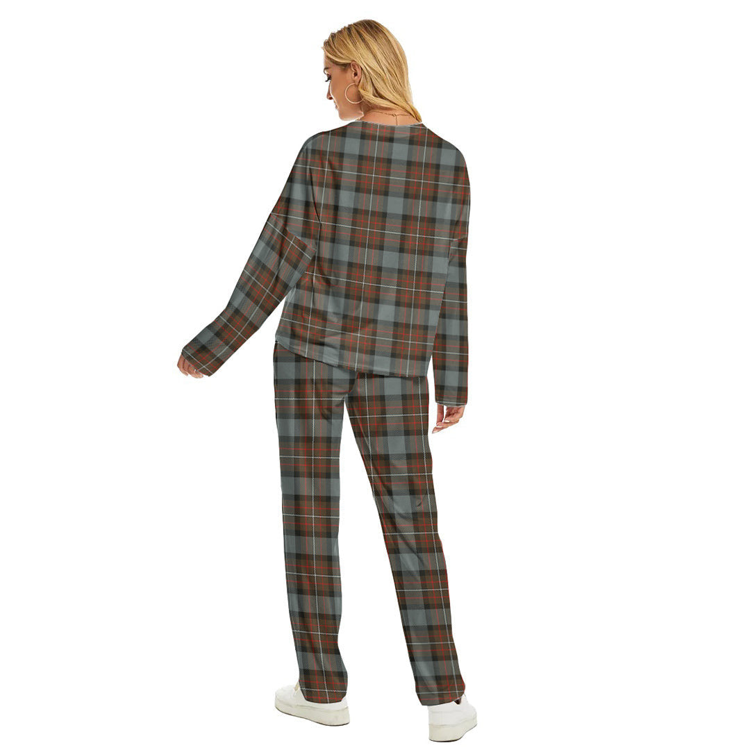 Fergusson Weathered Tartan Plaid Women's Pajama Suit