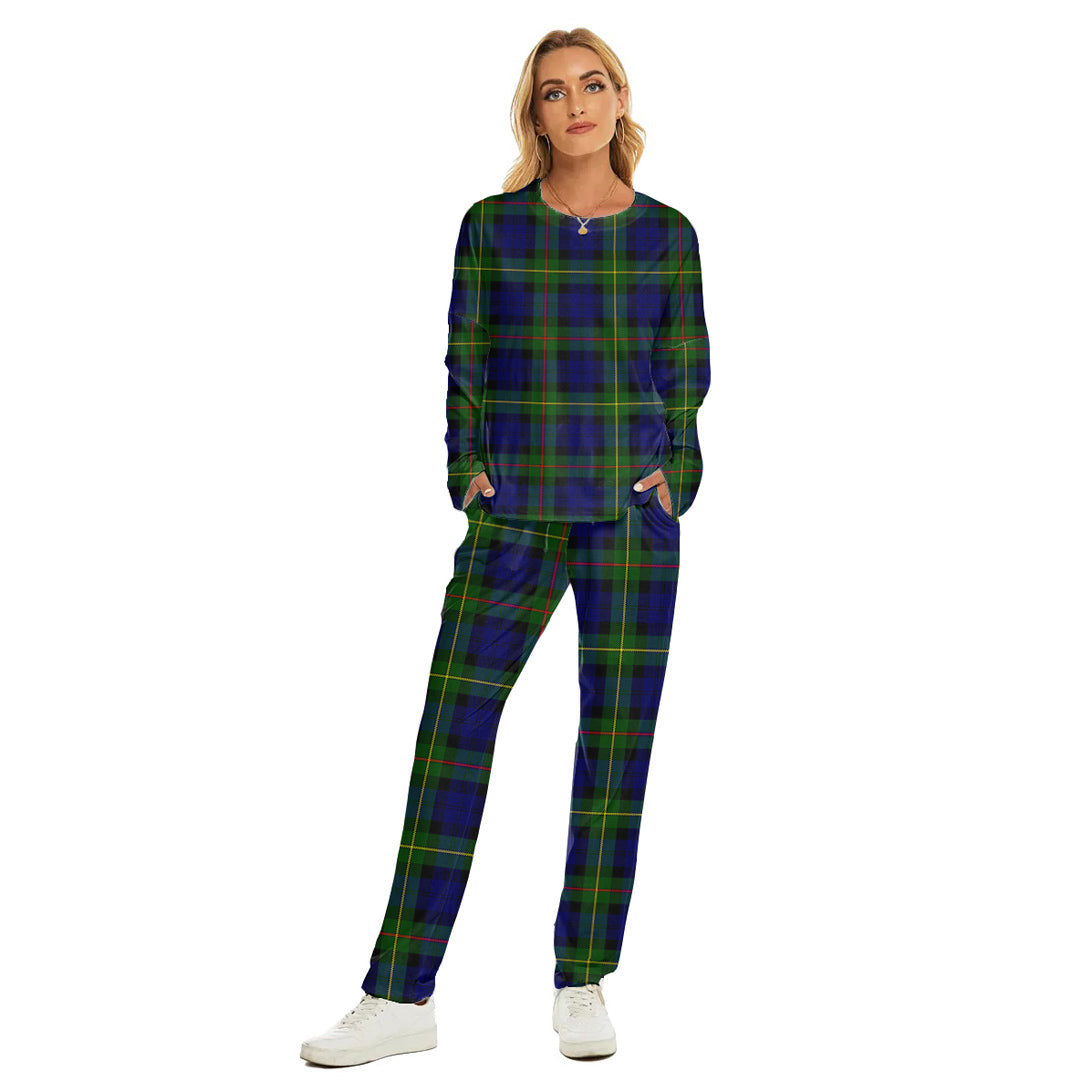 MacEwen Modern Tartan Plaid Women's Pajama Suit