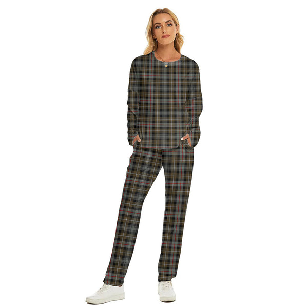 MacKenzie Weathered Tartan Plaid Women's Pajama Suit