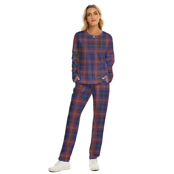 Chisholm Hunting Modern Tartan Plaid Women's Pajama Suit