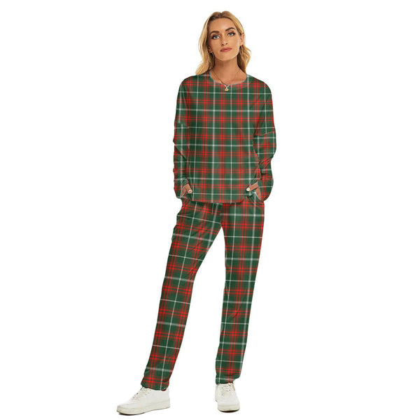 Princess Margaret Tartan Plaid Women's Pajama Suit