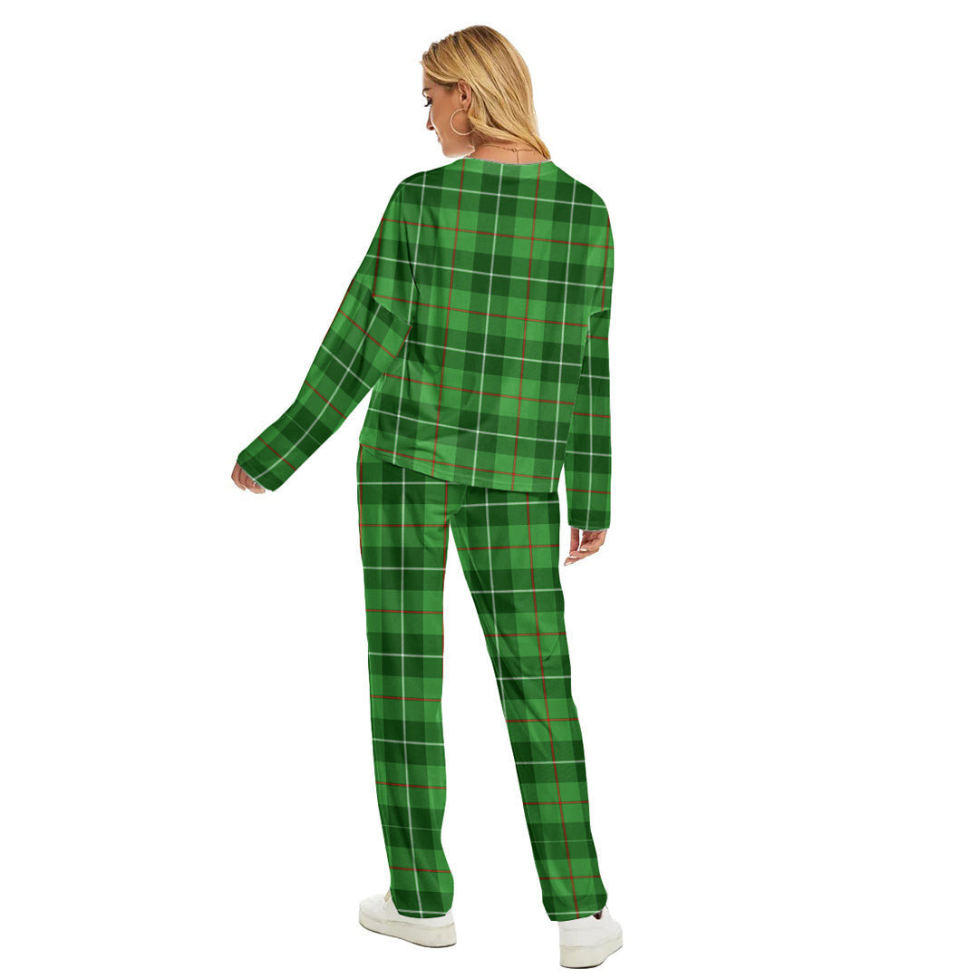 Galloway District Tartan Plaid Women's Pajama Suit