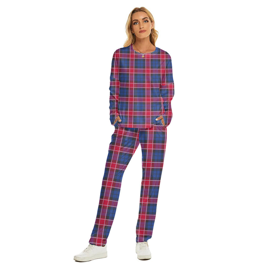 Graham of Menteith Red Tartan Plaid Women's Pajama Suit