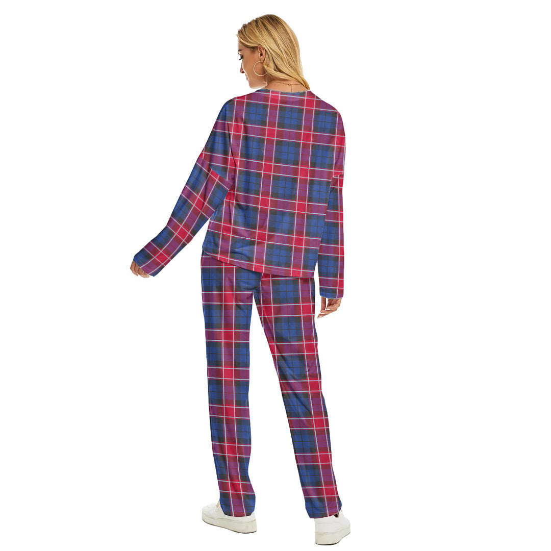 Graham of Menteith Red Tartan Plaid Women's Pajama Suit