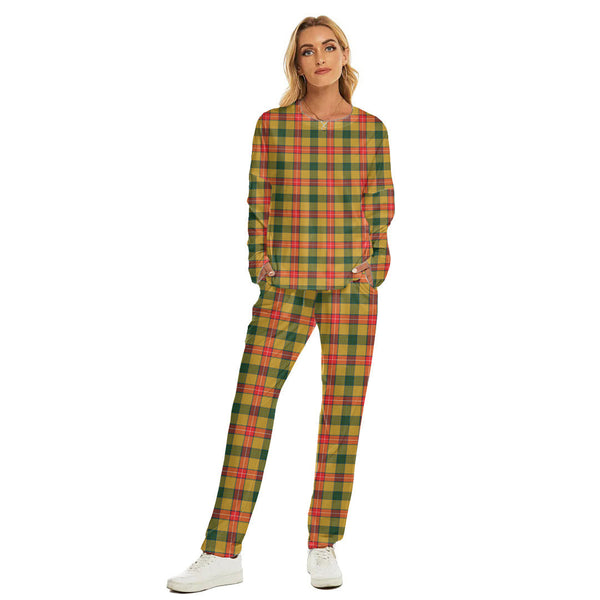 Baxter Tartan Plaid Women's Pajama Suit