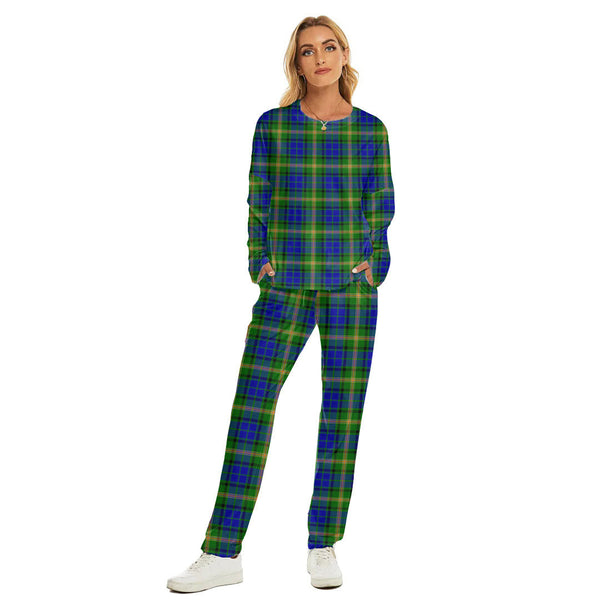 Maitland Tartan Plaid Women's Pajama Suit