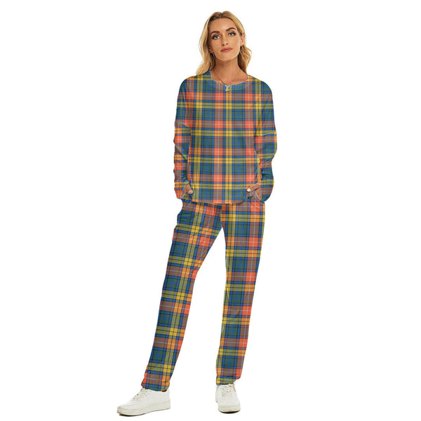 Buchanan Ancient Tartan Plaid Women's Pajama Suit