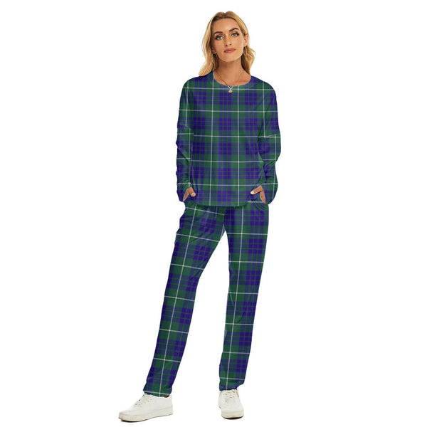 Hamilton Hunting Modern Tartan Plaid Women's Pajama Suit