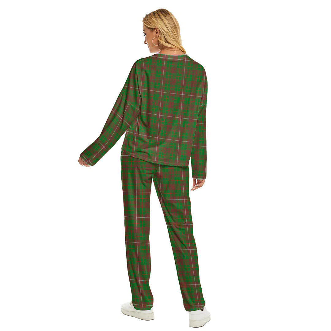 MacKinnon Hunting Modern Tartan Plaid Women's Pajama Suit
