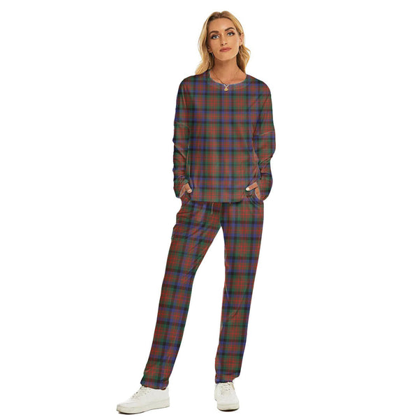 MacDuff Hunting Modern Tartan Plaid Women's Pajama Suit
