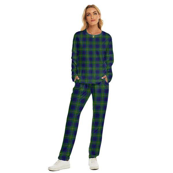 Johnston Modern Tartan Plaid Women's Pajama Suit