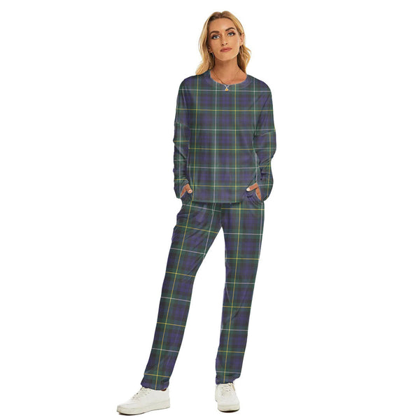 Campbell Argyll Modern Tartan Plaid Women's Pajama Suit