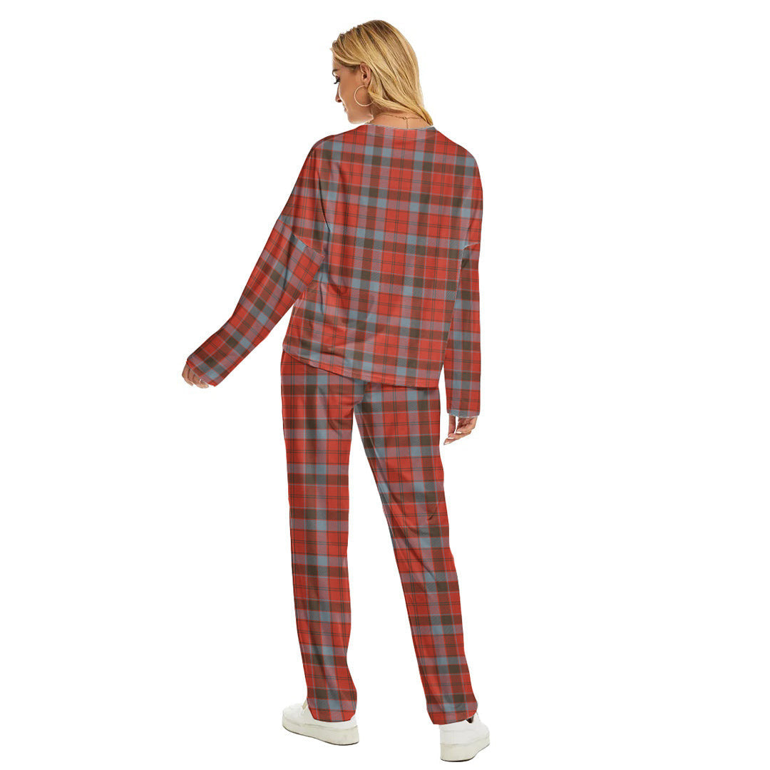 Robertson Weathered Tartan Plaid Women's Pajama Suit