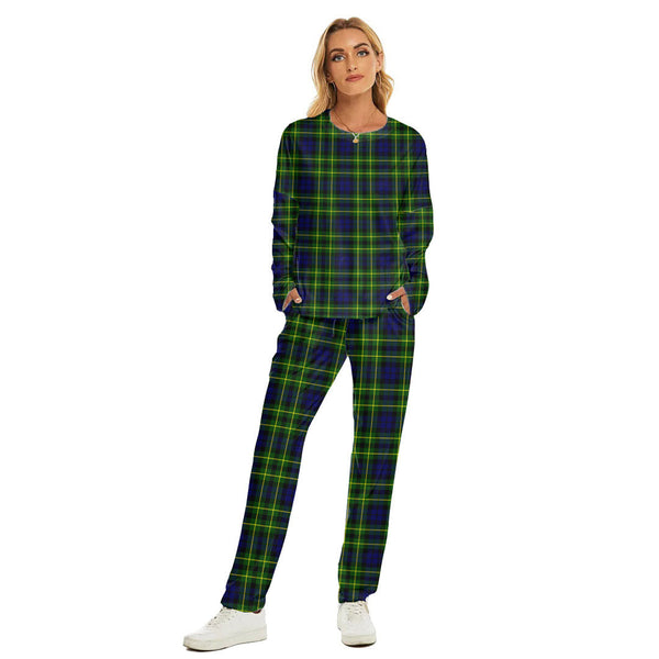 Campbell of Breadalbane Modern Tartan Plaid Women's Pajama Suit