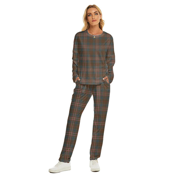 Kennedy Weathered Tartan Plaid Women's Pajama Suit