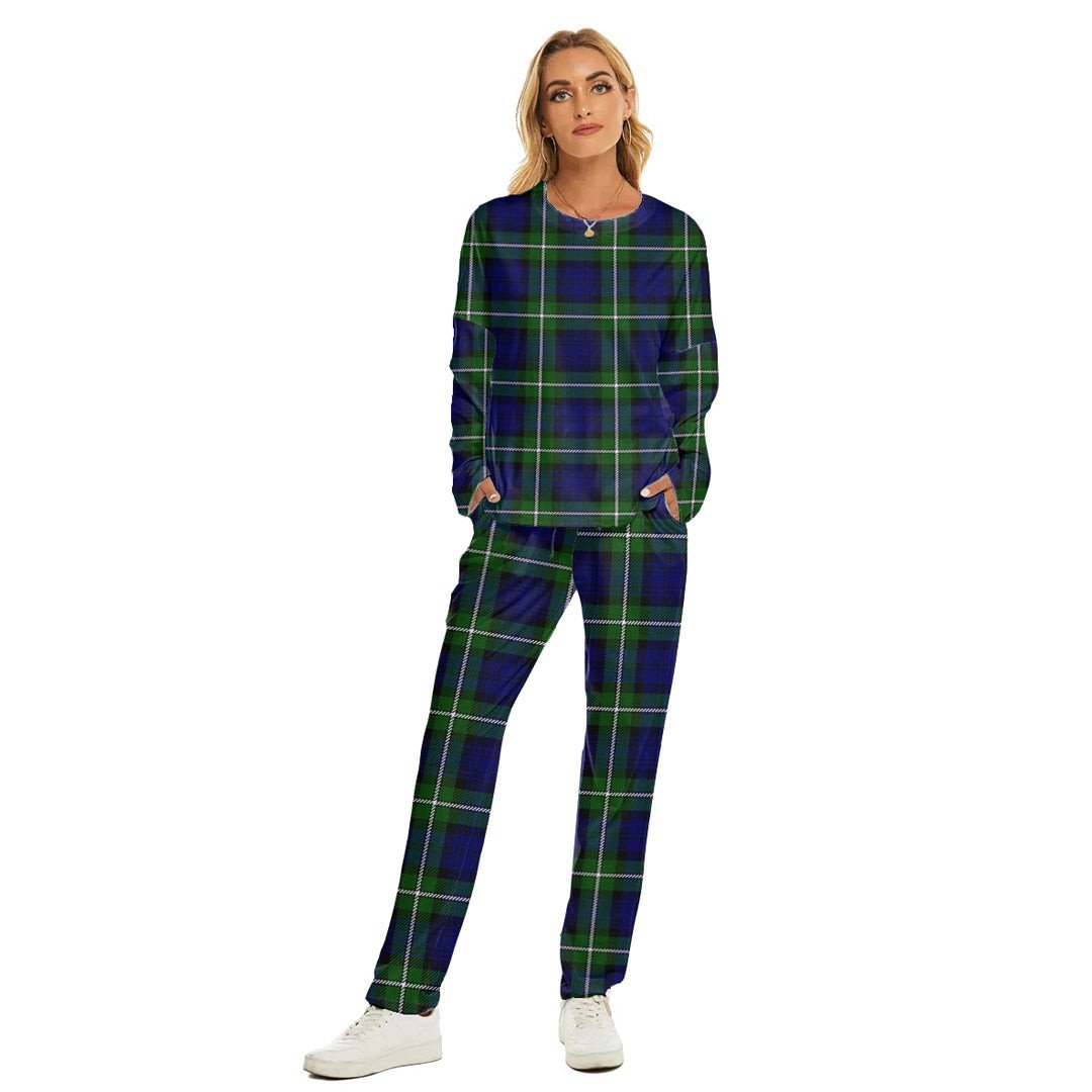 Forbes Modern Tartan Plaid Women's Pajama Suit