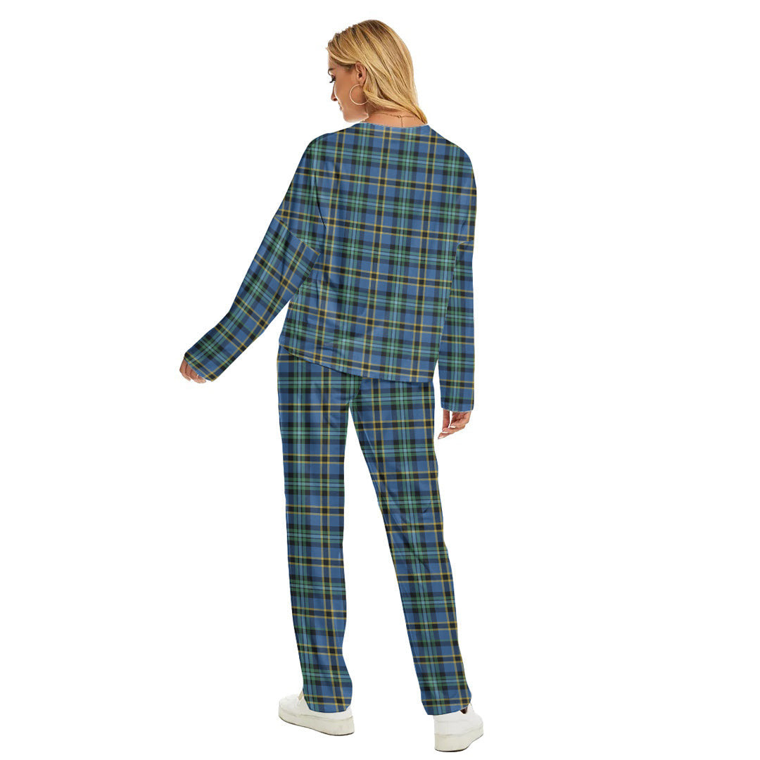 Weir Ancient Tartan Plaid Women's Pajama Suit