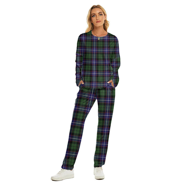 Galbraith Modern Tartan Plaid Women's Pajama Suit