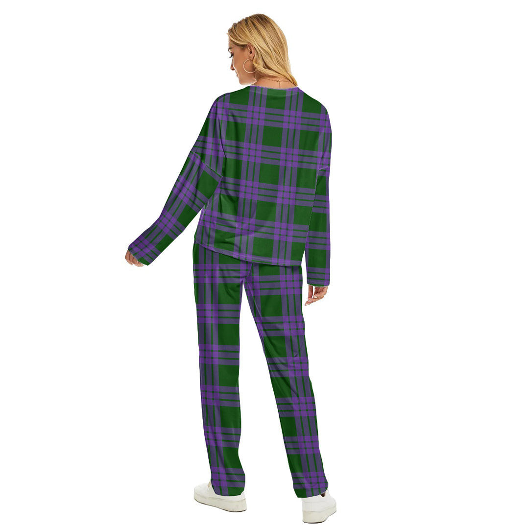 Elphinstone Tartan Plaid Women's Pajama Suit