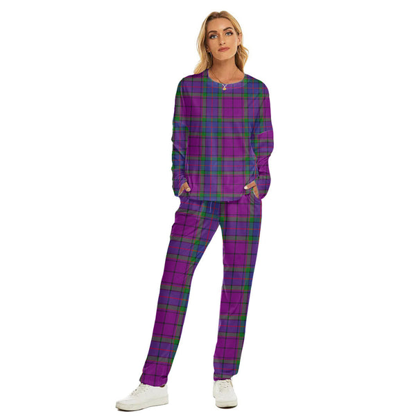 Wardlaw Modern Tartan Plaid Women's Pajama Suit