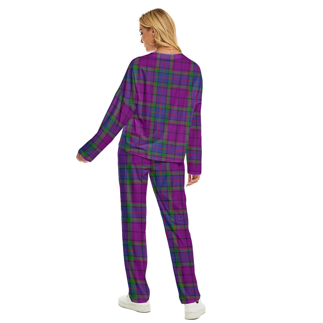 Wardlaw Modern Tartan Plaid Women's Pajama Suit