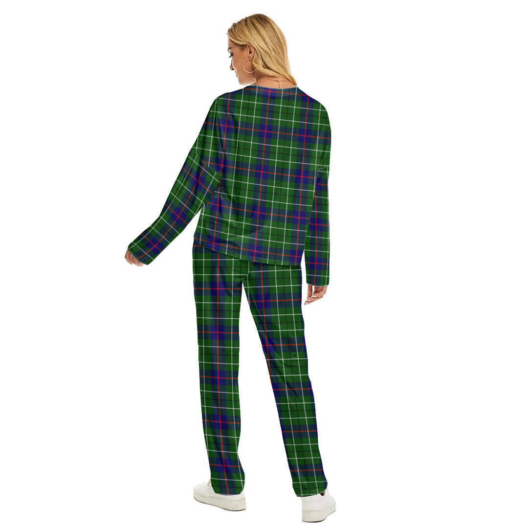 Duncan Modern Tartan Plaid Women's Pajama Suit