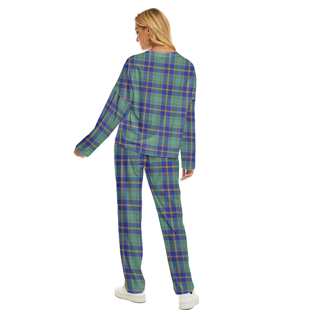 US Marine Tartan Plaid Women's Pajama Suit