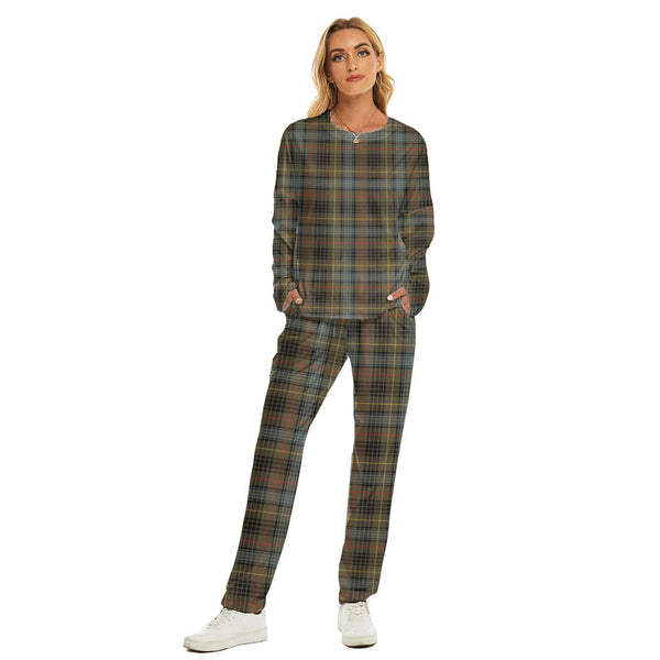 Stewart Hunting Weathered Tartan Plaid Women's Pajama Suit