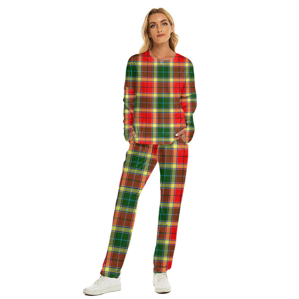 Gibbs Tartan Plaid Women's Pajama Suit