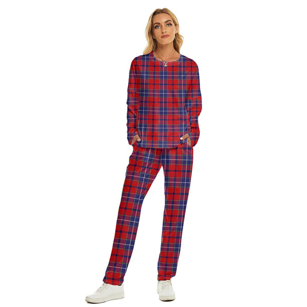 Wishart Dress Tartan Plaid Women's Pajama Suit