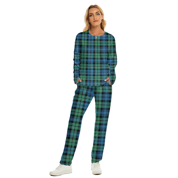 Campbell Ancient 01 Tartan Plaid Women's Pajama Suit