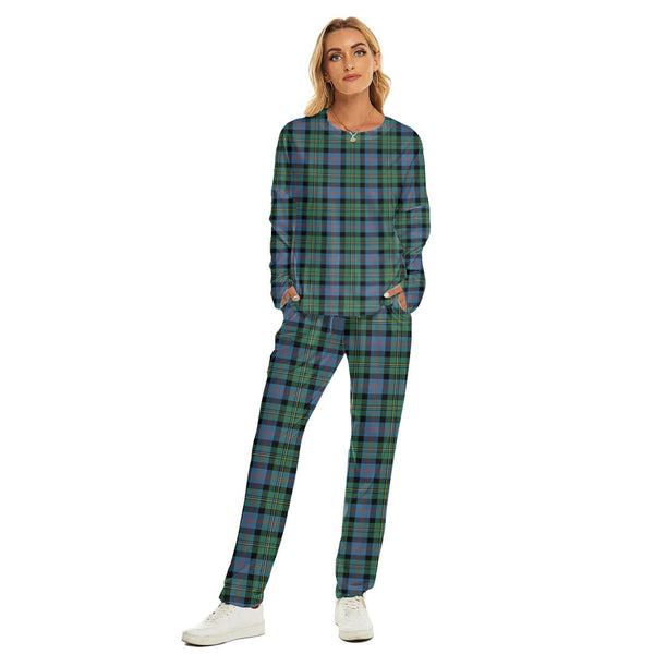 Malcolm Ancient Tartan Plaid Women's Pajama Suit