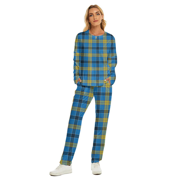 Laing Tartan Plaid Women's Pajama Suit