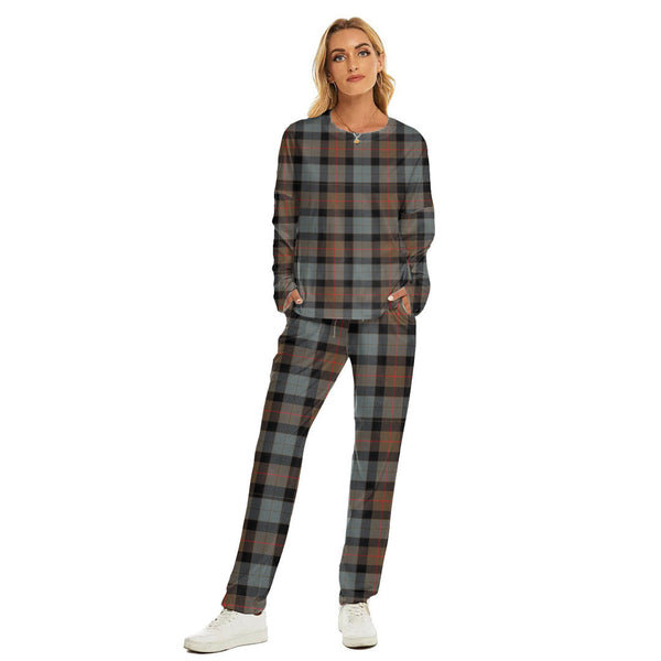Gunn Weathered Tartan Plaid Women's Pajama Suit