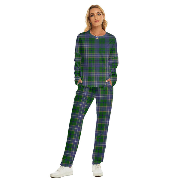 Wishart Hunting Modern Tartan Plaid Women's Pajama Suit