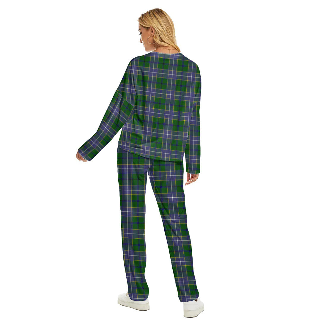 Wishart Hunting Modern Tartan Plaid Women's Pajama Suit