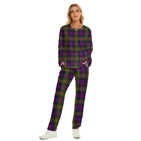 MacDonnell of Glengarry Modern Tartan Plaid Women's Pajama Suit