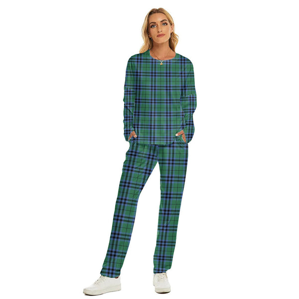 Keith Ancient Tartan Plaid Women's Pajama Suit