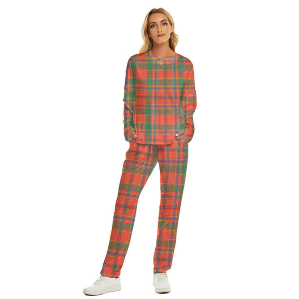 Munro Ancient Tartan Plaid Women's Pajama Suit