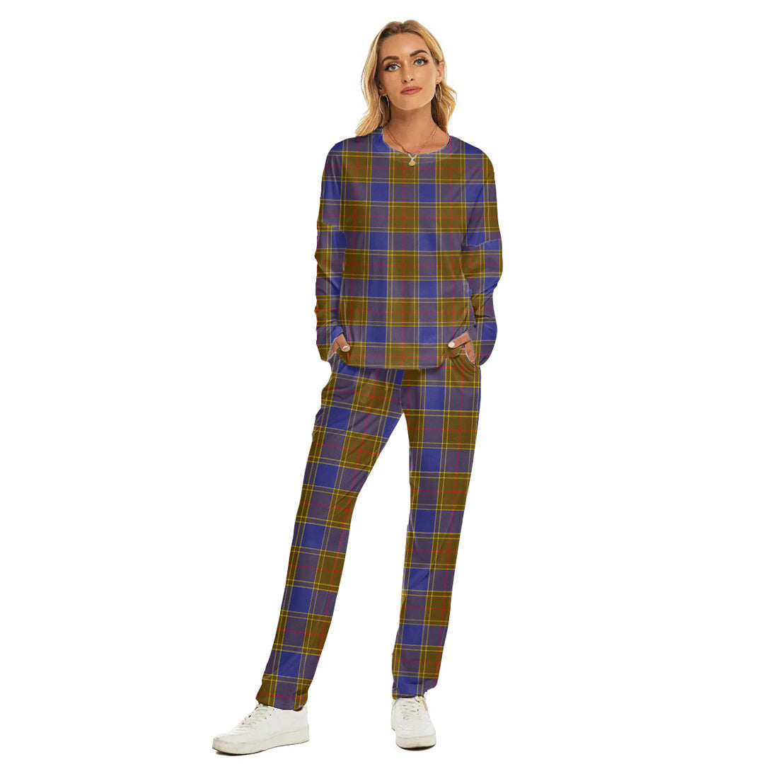 Balfour Modern Tartan Plaid Women's Pajama Suit